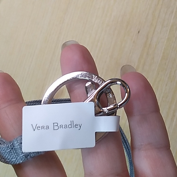 Vera Bradley Factory Style Lanyard Zen Gray - Picture 4 of 8